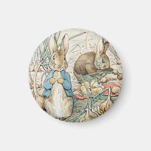 Beatrix Potter Peter Rabbit en Benjamin Bunny Magneet