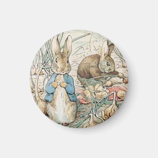 Beatrix Potter Peter Rabbit en Benjamin Bunny Magneet (Voorkant)