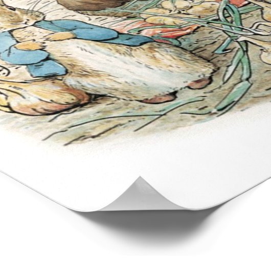 Beatrix Potter Peter Rabbit en Benjamin Bunny Poster (Hoek)