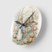 Beatrix Potter Peter Rabbit en Benjamin Bunny Ronde Klok (Hoek)