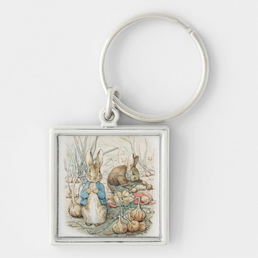 Beatrix Potter Peter Rabbit en Benjamin Bunny Sleutelhanger (Voorkant)