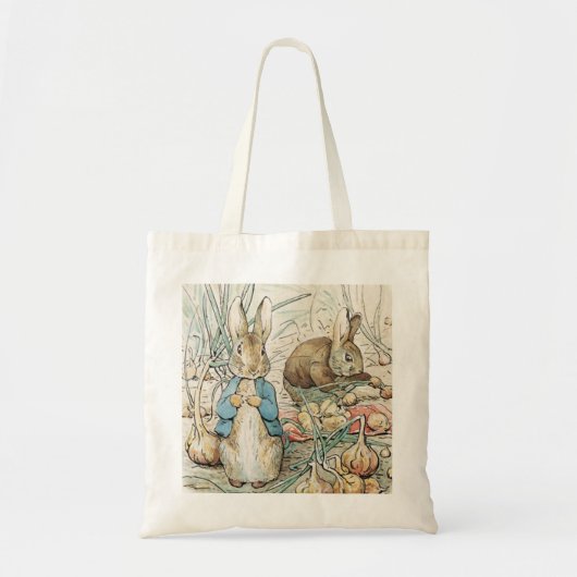 Beatrix Potter Peter Rabbit en Benjamin Bunny Tote Bag (Voorkant)