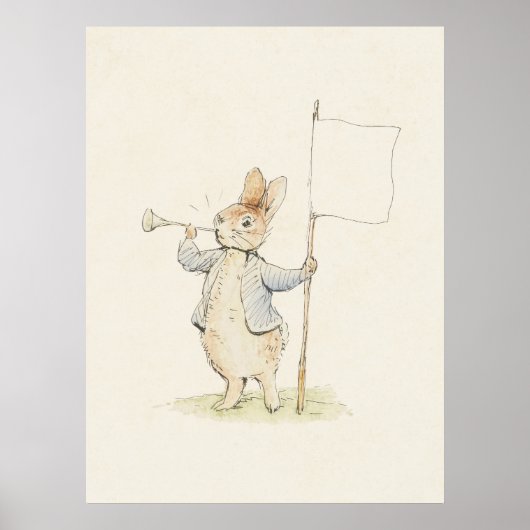 Beatrix Potter Peter Rabbit Oude Konijn Print (Voorkant)