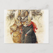 Beatrix Potter - Peter Rabbit Winter Walk Briefkaart (Voorkant)