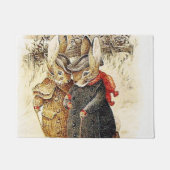 Beatrix Potter - Peter Rabbit Winter Walk Deurmat (Voorkant)