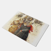 Beatrix Potter - Peter Rabbit Winter Walk Deurmat (Schuin)