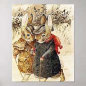 Beatrix Potter - Peter Rabbit Winter Walk Poster (Voorkant)