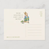 Beatrix Potter Rabbit gorging on radishes CC115 Briefkaart (Achterkant)