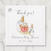 Beatrix Potter  Roze Bedankjes Labels (Voorkant)