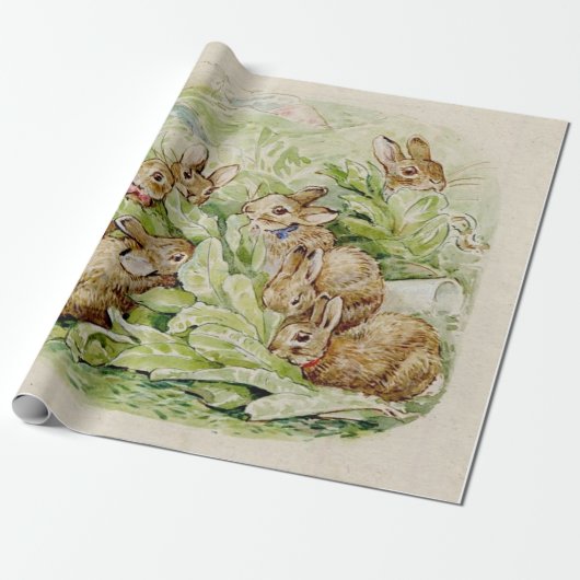 Beatrix Potter Schattig Konijntje Cadeaupapier (Uitgerold)
