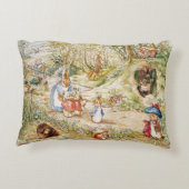 Beatrix Potter Schattige Peter en Vrienden Accent Kussen (Achterkant)
