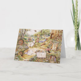 Beatrix Potter Schattige Peter en Vrienden Notitiekaartje