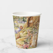 Beatrix Potter Schattige Peter en Vrienden Papieren Bekers (Achterkant)