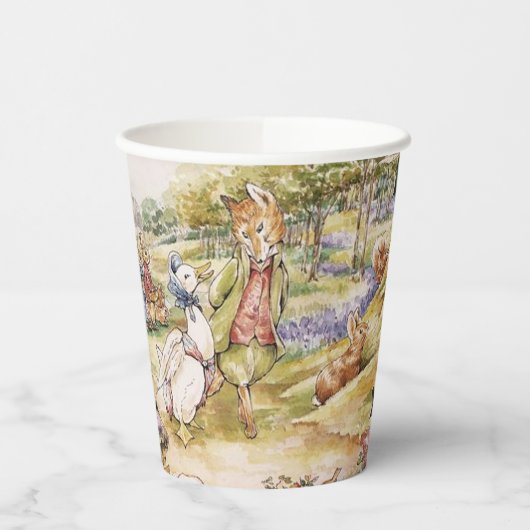 Beatrix Potter Schattige Peter en Vrienden Papieren Bekers (Links)