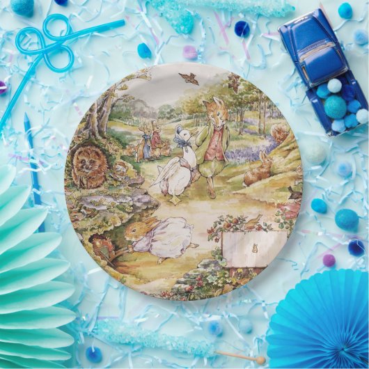 Beatrix Potter Schattige Peter en Vrienden Papieren Bordje (Feest)