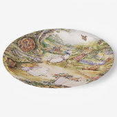 Beatrix Potter Schattige Peter en Vrienden Papieren Bordje (Gekanteld)