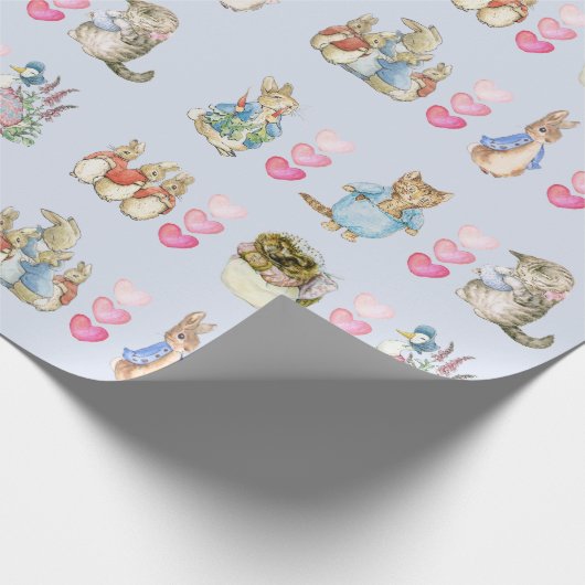 Beatrix Potter Schattigee Peter de Konijn en Vrien Cadeaupapier (Hoek)