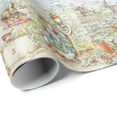 Beatrix Potter Storybook Characters Garden Cadeaupapier (Rol Hoek)