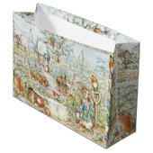 Beatrix Potter Storybook Characters Garden Groot Cadeauzakje (Voorkant Gekanteld)