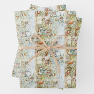 Beatrix Potter Storybook Characters Garden Inpakpapier Vel