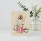 Beatrix Potter Tailor of Gloucester Mouse Briefkaart (Staand voorkant)