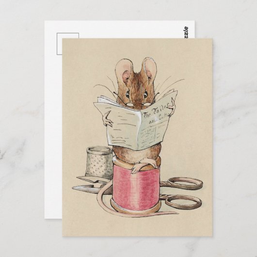  Beatrix Potter Tailor of Gloucester Mouse Briefkaart (Voorkant / Achterkant)