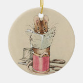  Beatrix Potter Tailor of Gloucester Mouse Keramisch Ornament (Voorkant)