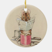  Beatrix Potter Tailor of Gloucester Mouse Keramisch Ornament (Achterkant)