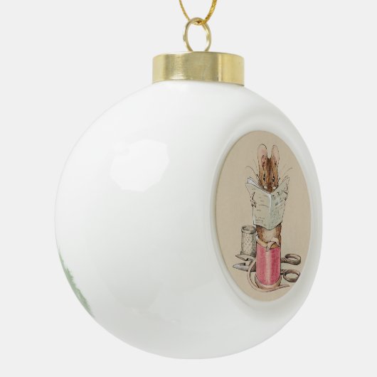  Beatrix Potter Tailor of Gloucester Mouse Keramische Bal Ornament (Links)