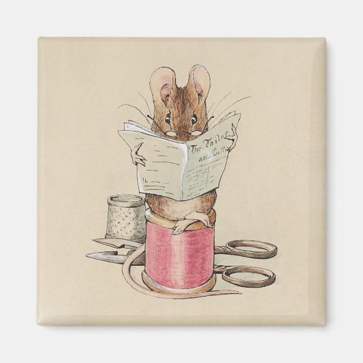  Beatrix Potter Tailor of Gloucester Mouse Magneet (Voorkant)