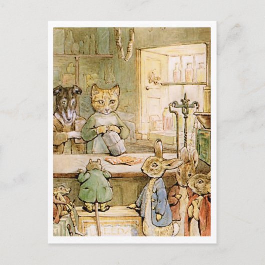 Beatrix Potter The Tale of Ginger and Pickles Briefkaart (Voorkant)
