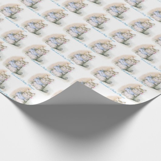  Beatrix Potter Tom Kitten Baby Shower-verjaardags Cadeaupapier (Hoek)