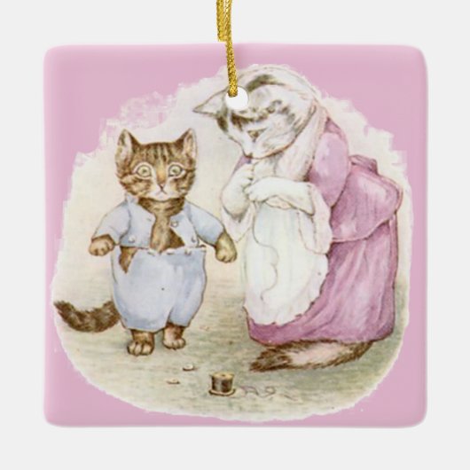 Beatrix Potter Tom Kitten Jemima Puddle Duck Keramisch Ornament (Voorkant)