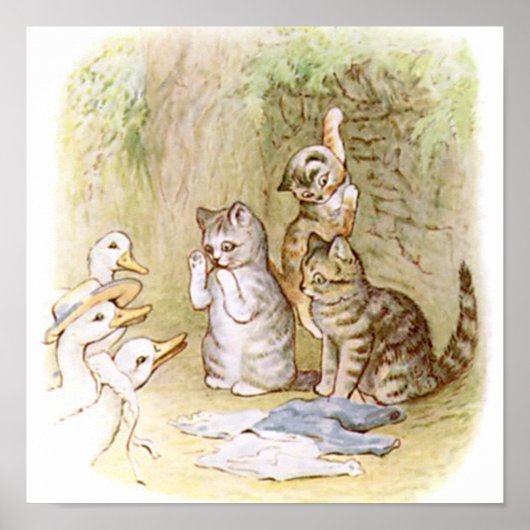 Beatrix Potter, Tom Kitten, Op maat Poster (Voorkant)