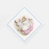 Beatrix Potter, Tom Kitten, op maat Servetten (Hoek)