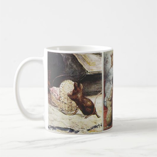 Beatrix Potter Two Bad Mice Mok: Stealing is verke Koffiemok (Links)