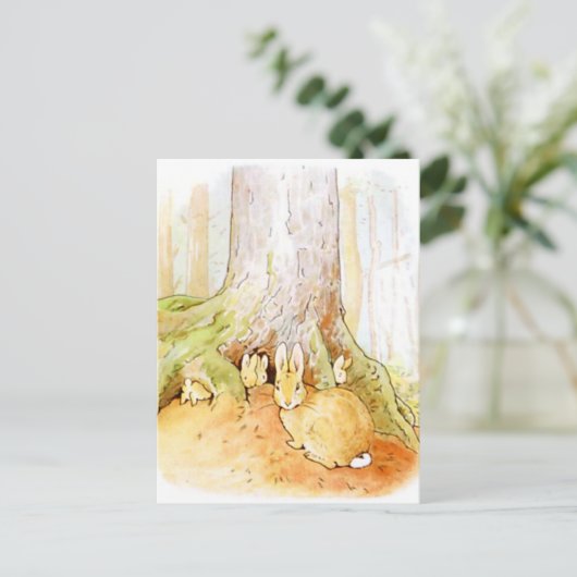 Beatrix Potter uit The Tale of Peter the Rabbit Briefkaart (Staand voorkant)