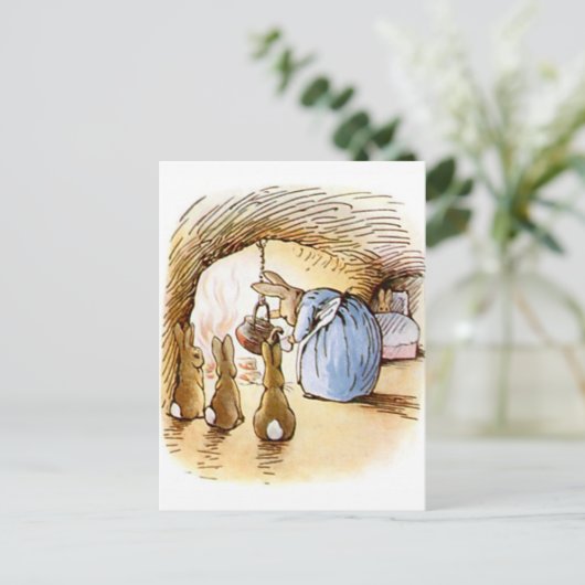 Beatrix Potter uit The Tale of Peter the Rabbit Briefkaart (Staand voorkant)