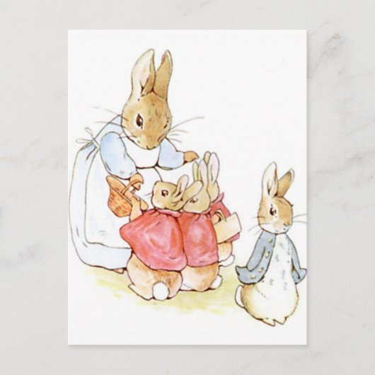 Beatrix Potter uit The Tale of Peter the Rabbit Briefkaart (Voorkant)