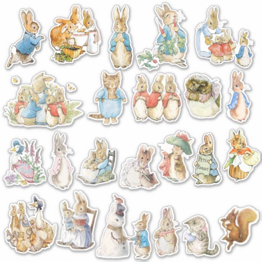 Beatrix Potter Vinyl Sticker op maat (Voorkant)