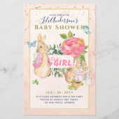 Beatrix  Rabbit Pink Waistcoat Girls Event Flyer (Voorkant)