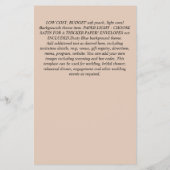 Beatrix  Rabbit Pink Waistcoat Girls Event Flyer (Achterkant)