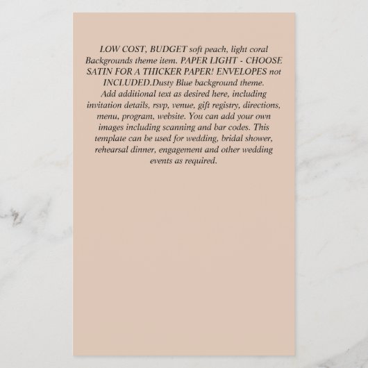 Beatrix  Rabbit Pink Waistcoat Girls Event Flyer (Achterkant)