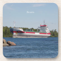 Beatrix set van 6 plastic onderzetters