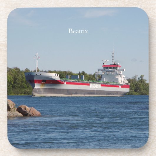 Beatrix set van 6 plastic onderzetters (Voorkant)