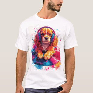 Beats & Barks - Cocker Spaniel Muziek T-shirt