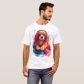 Beats & Barks - Cocker Spaniel Muziek T-shirt (Voorkant volledig)