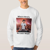 Beats Become Magic: T-shirt voor DJ Magician (Voorkant)