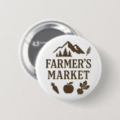 Beats Carrot Apple Farmers Market Ronde Button 5,7 Cm (Voorkant /achterkant)