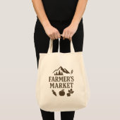 Beats Carrot Apple Farmers Market Tote Bag (Voorkant (product))